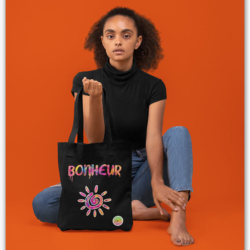 Tote bag Bio - Bonheur