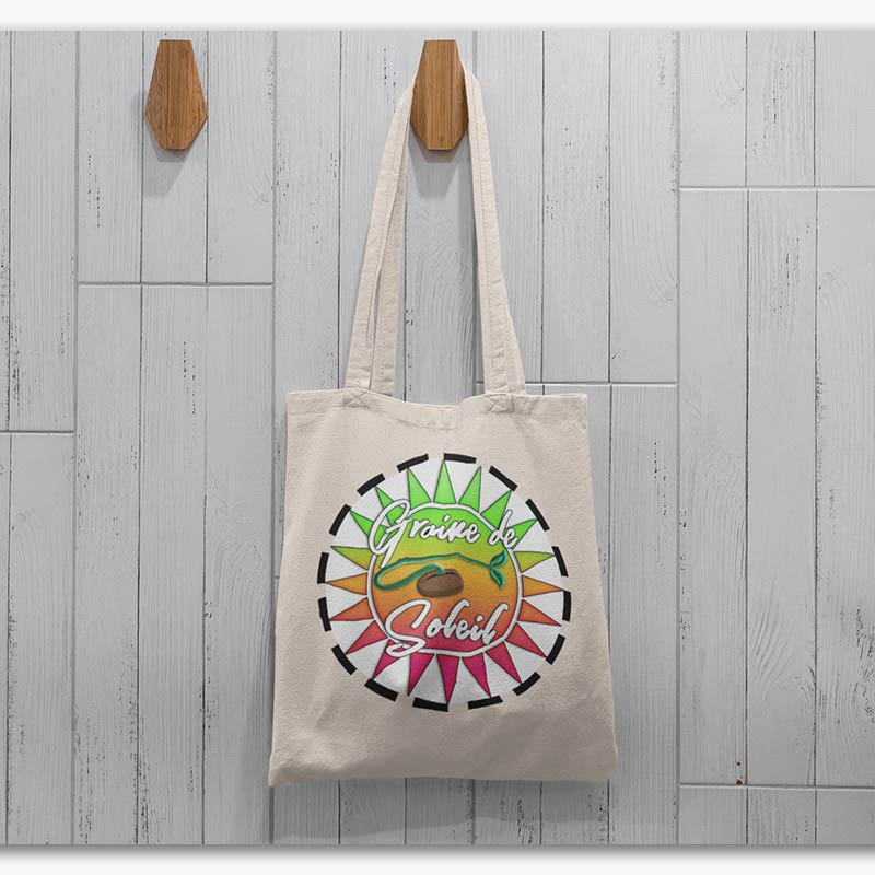 Tote bag Bio - Logo Graine de Soleil